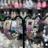 Zirconia Chain Punk Earring for Women