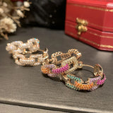 Zirconia Chain Punk Earring for Women