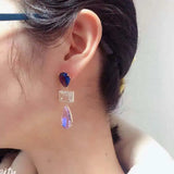 Purple Drop Earring Wedding Jewelry Gift