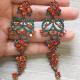 Long Yellow Tassel Earrings for Women