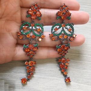 Long Yellow Tassel Earrings for Women