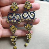 Long Yellow Tassel Earrings for Women