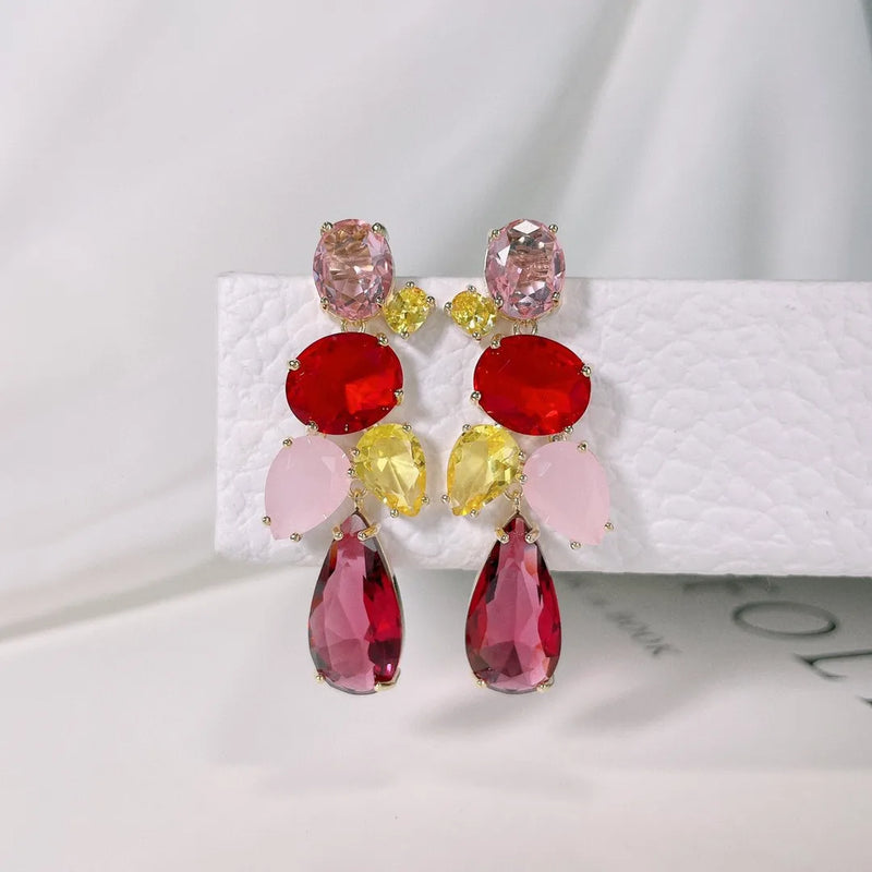Zircon Drop Earrings for Wedding or Party