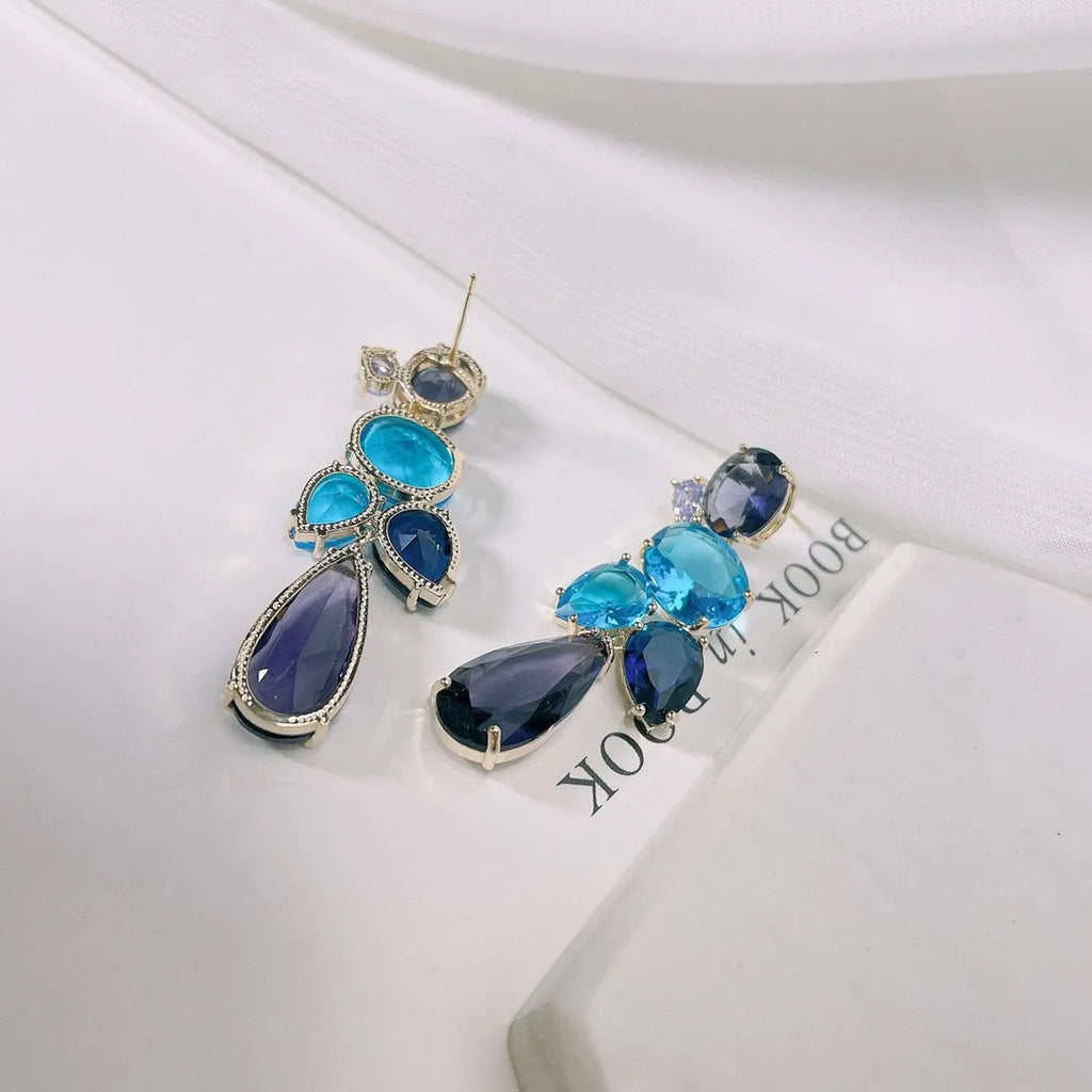 Zircon Drop Earrings for Wedding or Party