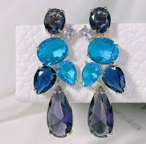 Zircon Drop Earrings for Wedding or Party