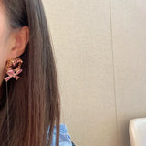 Purple Knowt & Yellow Zircon Earring for Women