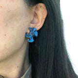 Royal Knot Stud Earring with Lock