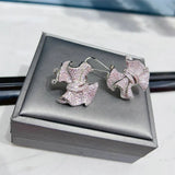 Royal Knot Stud Earring with Lock
