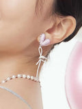 Pink V Balloon Earring for Women