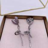 Pink V Balloon Earring for Women