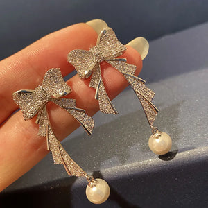 Stylish Pearl Drop Earrings for Women