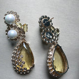 Yellow Zirconia Earrings for Women