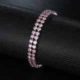 Green Cubic Zirconia Women Bracelet