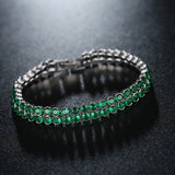 Green Cubic Zirconia Women Bracelet