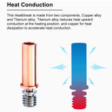Bimetal Heatbreak Copper Titanium TC4 Throat for 3D Printer