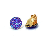Geometric Resin Ear Clips Crystal Earrings