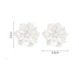 Flower Earrings Big Clip No Piercing Floral Jewelry for Women