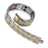 Men's Bio Magnetic Therapy Bracelet, Double-Row 3500 Guass Magnet Bangle