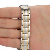Men's Bio Magnetic Therapy Bracelet, Double-Row 3500 Guass Magnet Bangle