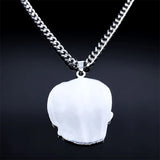 Biochemical Crisis Skull Pendant Necklace Stainless Steel