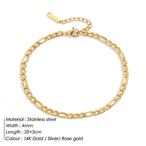 Bipin Stainless Steel Beach Anklet Snake Chain Gift