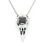 Bird Skull Pendant Stainless Steel Mens Pendant