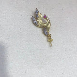 Bird Style 925 Silver Pendant Base Settings for Beads Stones 5pcs