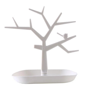 Bird Tree Necklace Ring Pendant Bracelet Jewelry Display Stand Tray