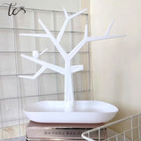 Bird Tree Ornament Jewelry Storage Rack Earring Nail Display Organizer