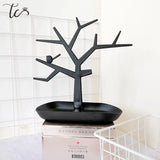Bird Tree Ornament Jewelry Storage Rack Earring Nail Display Organizer