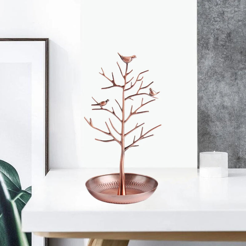Birds Tree Earrings Holder Display Stand - Jewelry Organizer