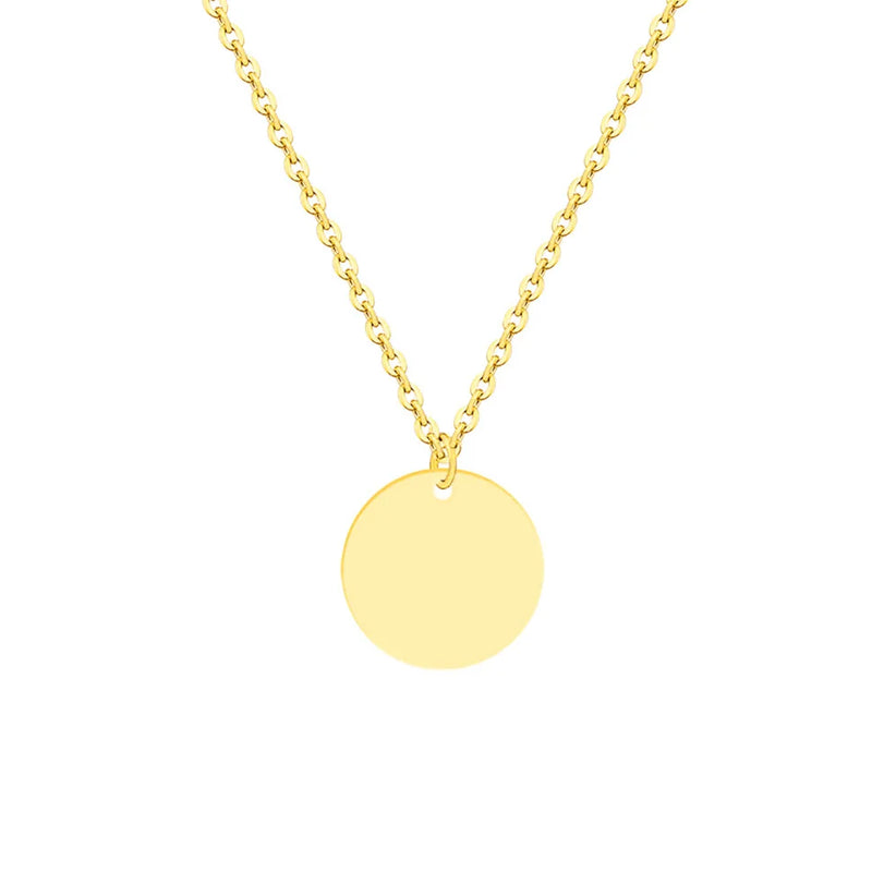Birth Month Flowers Stainless Steel Pendant Necklace