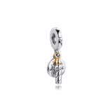 Birthday Candle Dangle Charm S925 Sterling Silver Pendant