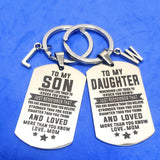 Stainless Steel Carabiner Keychain A-Z Initials DIY Gift for Son Da