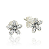Christmas Logo Stud 100% 925 Silver Earrings