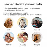 Personalized Pet Photo Collar with Flower Projection
