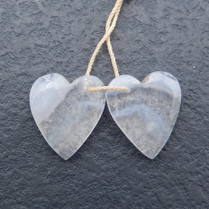 Blue Lace Agate Woman Earrings, 20x17x4mm