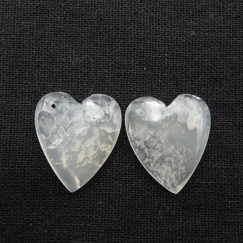Blue Lace Agate Woman Earrings, 23x20x5mm