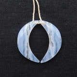 Blue Lace Agate Earrings for Women, Birthday Gift