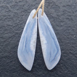 Blue Lace Agate Earrings, Birthday Gift for Women