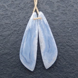 Blue Lace Agate Earrings, Birthday Gift for Women