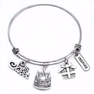 Birthday Cake Red Wine Charms Bracelets