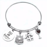 Birthday Cake Red Wine Charms Bracelets
