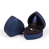 Heart-Shaped LED Light Jewelry Box Engagement Ring Wedding Gift