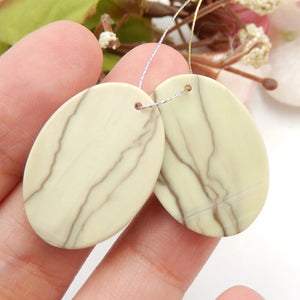 Natural Woman Engraving Butterfly Earring Beads 25x18x4mm