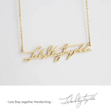 Personalized Handwriting Signature Name Pendant Necklace