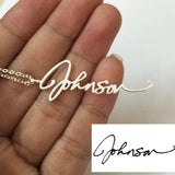 Personalized Handwriting Signature Name Pendant Necklace