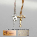 Personalized Handwriting Signature Name Pendant Necklace