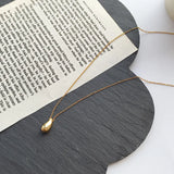 S925 Sterling Silver Water Drop Collarbone Necklace