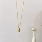 S925 Sterling Silver Water Drop Collarbone Necklace